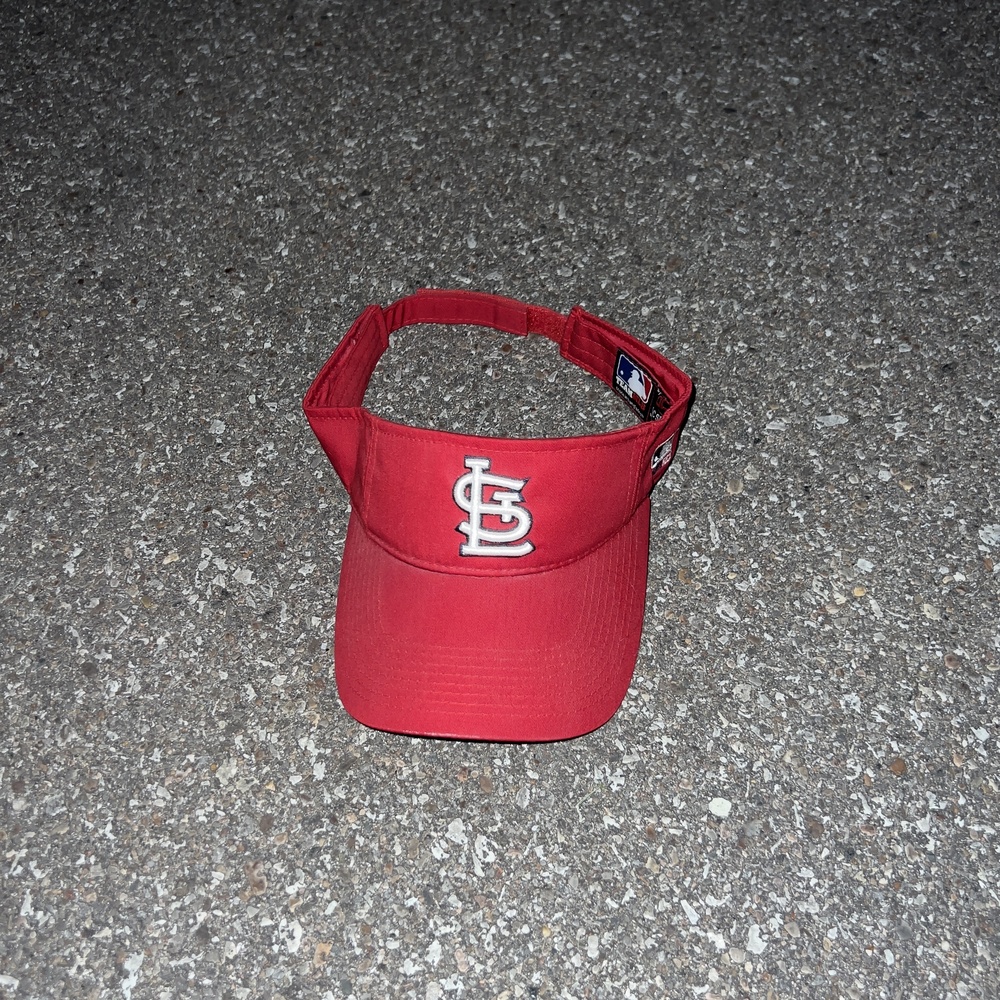 St Louis Cardinals Hat Cap Strap Back Mens One Size Red MLB Visor OC Sports